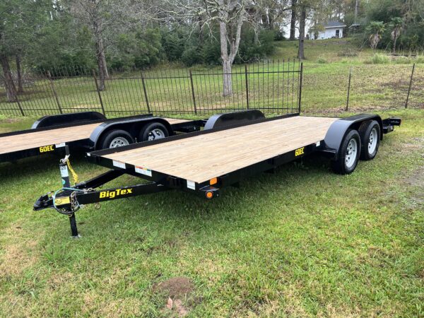 2025 60EC-18 (83in x 18ft) Big Tex Car hauler. Slide Ramps. 3500lb axles ith breaks on back axle. 1 left for $3490 + TTL