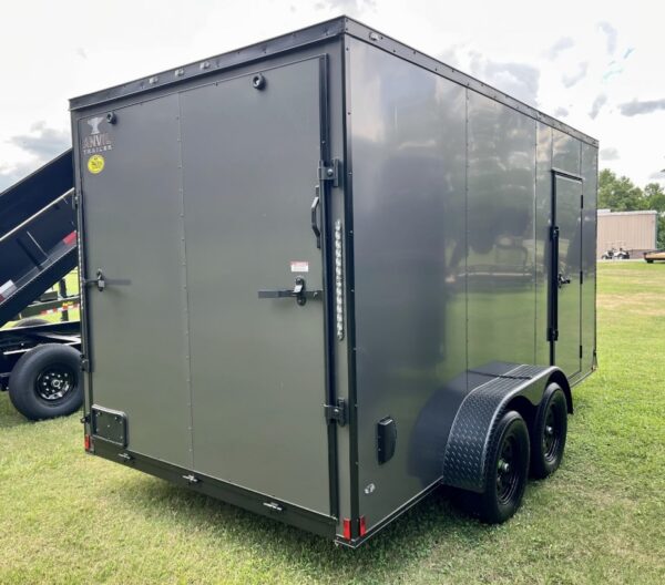 2025 Anvil 7x14ft tandem axle enclosed trailer (gray)